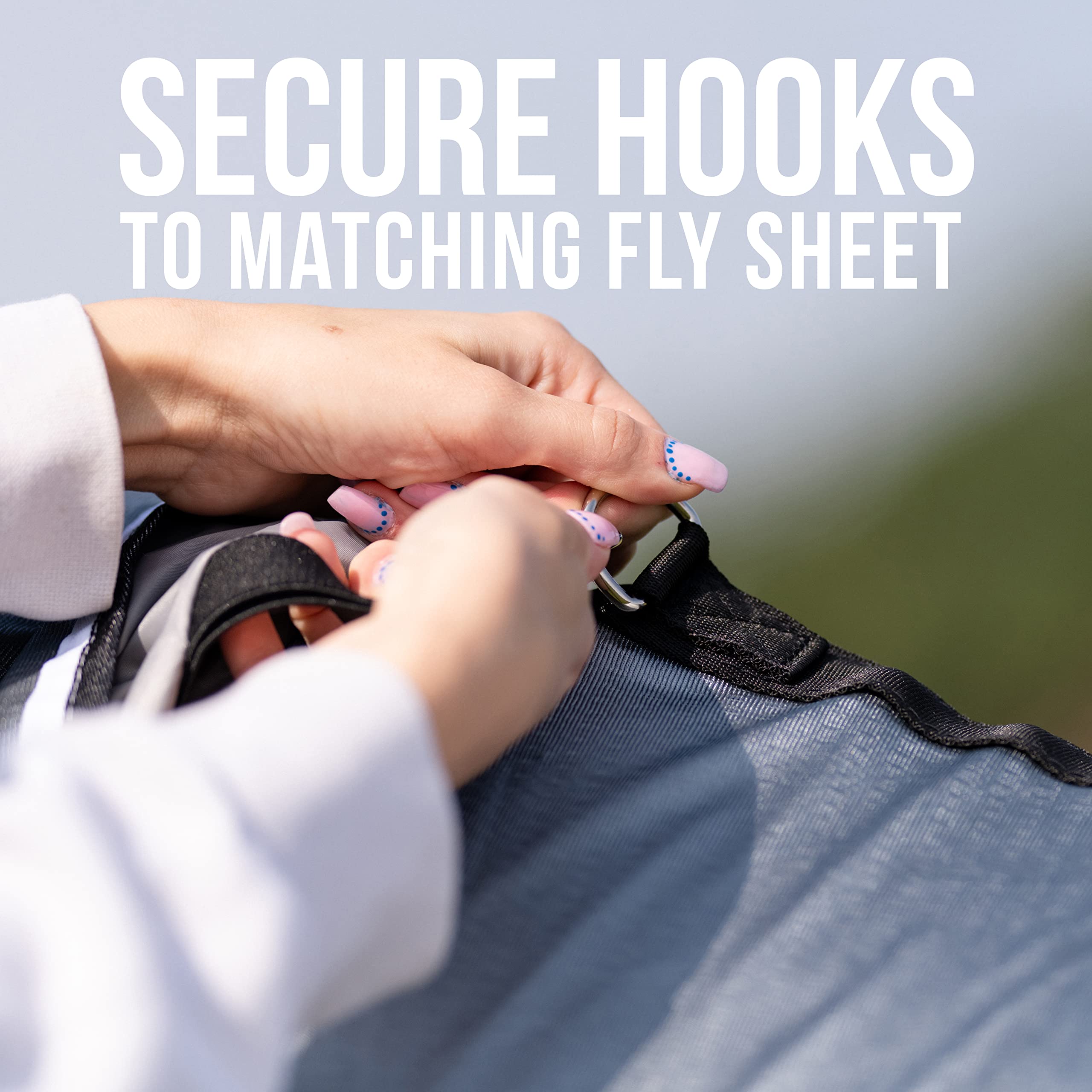 Professional's Choice Comfort-Fit Fly Neck Cover | Jersey Mesh Material | Universal Size (Charcoal/Black) - Image 3