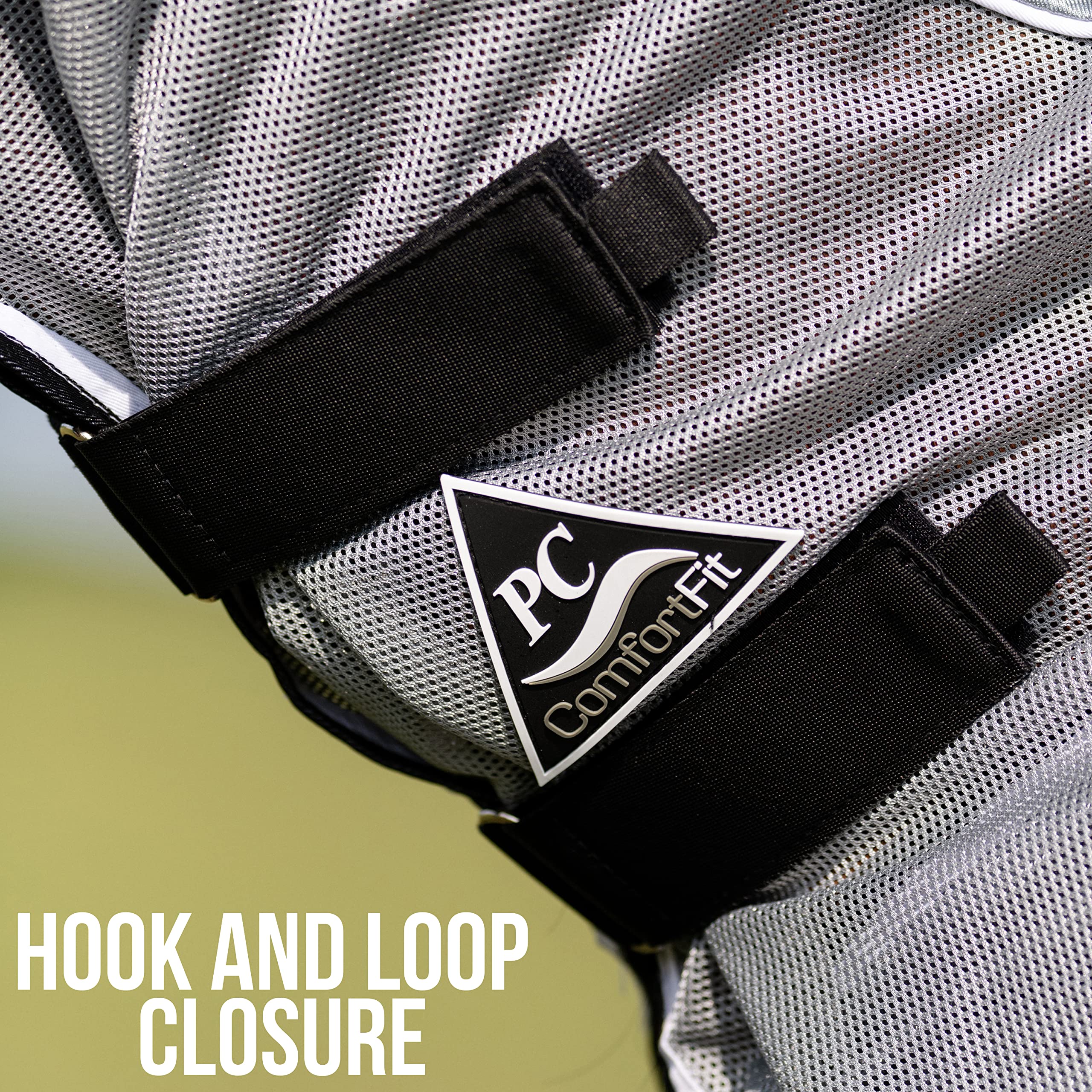 Professional's Choice Comfort-Fit Fly Neck Cover | Jersey Mesh Material | Universal Size (Charcoal/Black) - Image 4