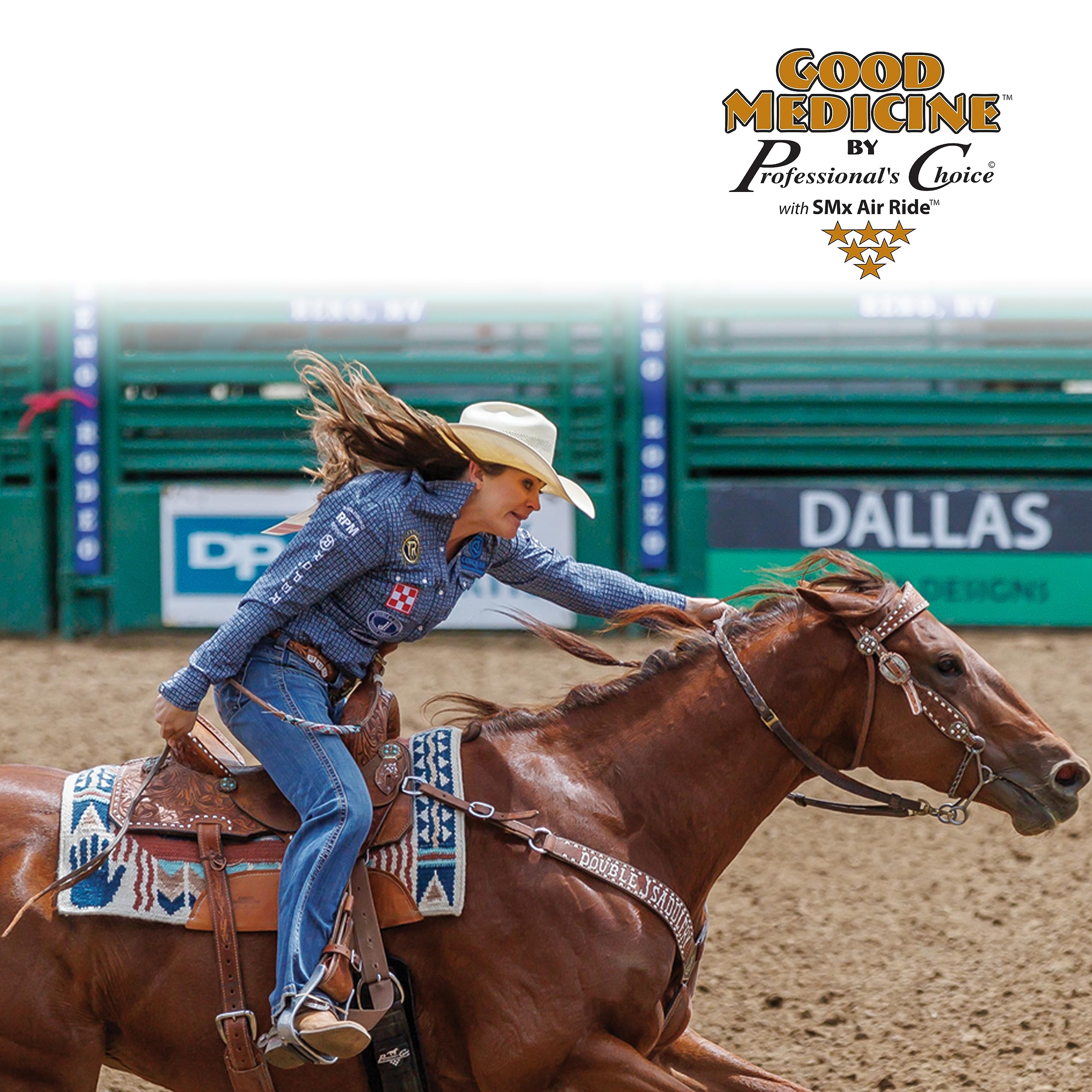 Professional's Choice Good Medicine Comfort-Fit SMX Air Ride Pad: Hand to Horse | New Zealand Wool with Leather Reinforced Spine and Wither - Image 8